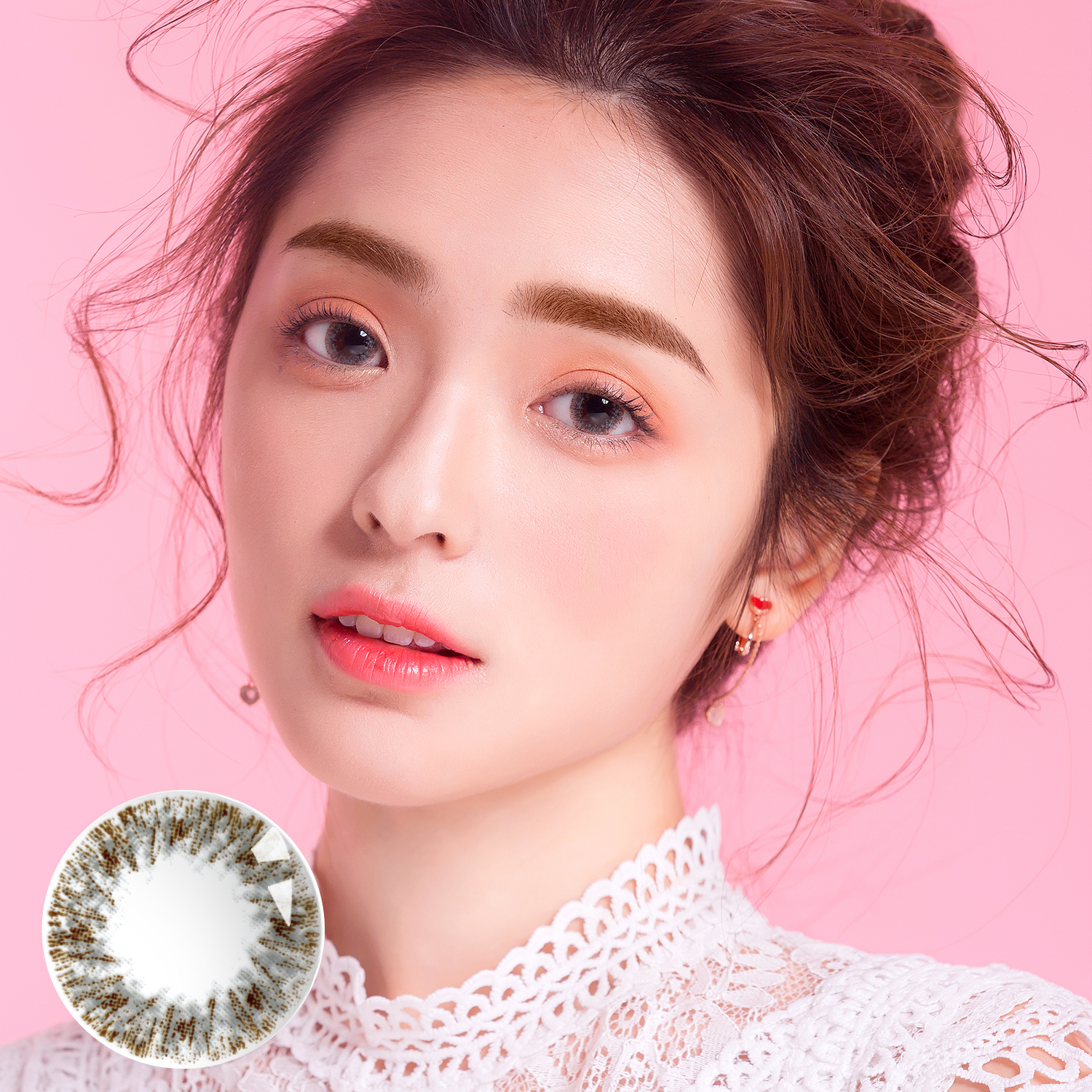 MerryDolly花茶灰#504—健康抛182元/副 软性亲水接触镜