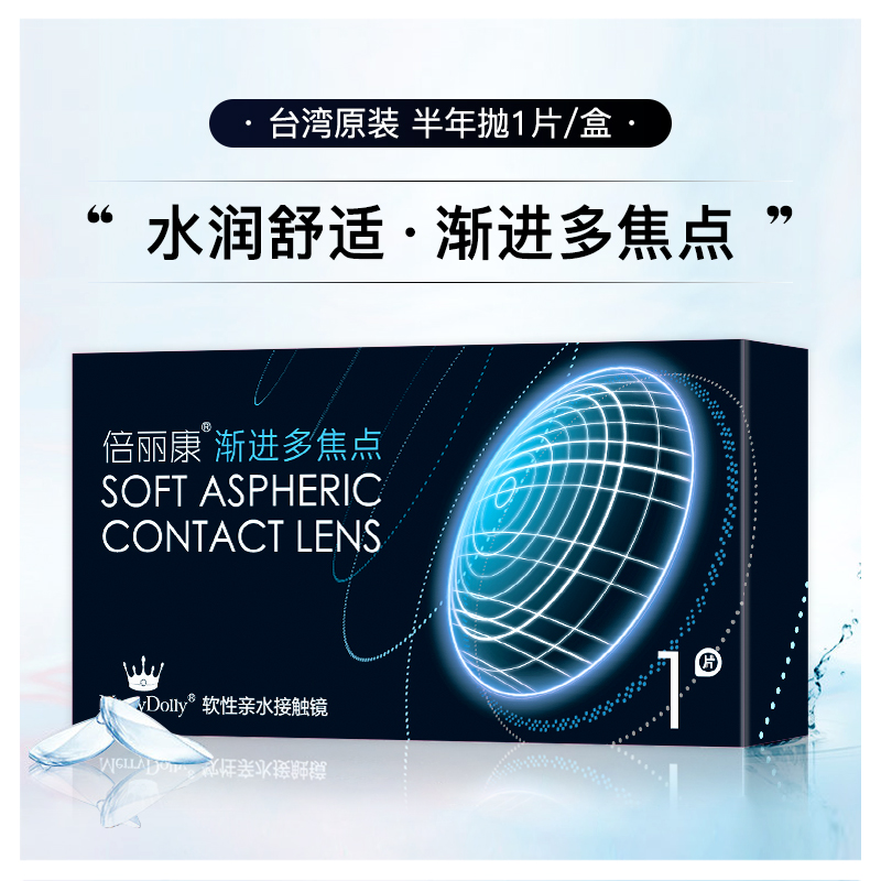 MerryDolly渐进多焦点半年抛1片装-182元/副